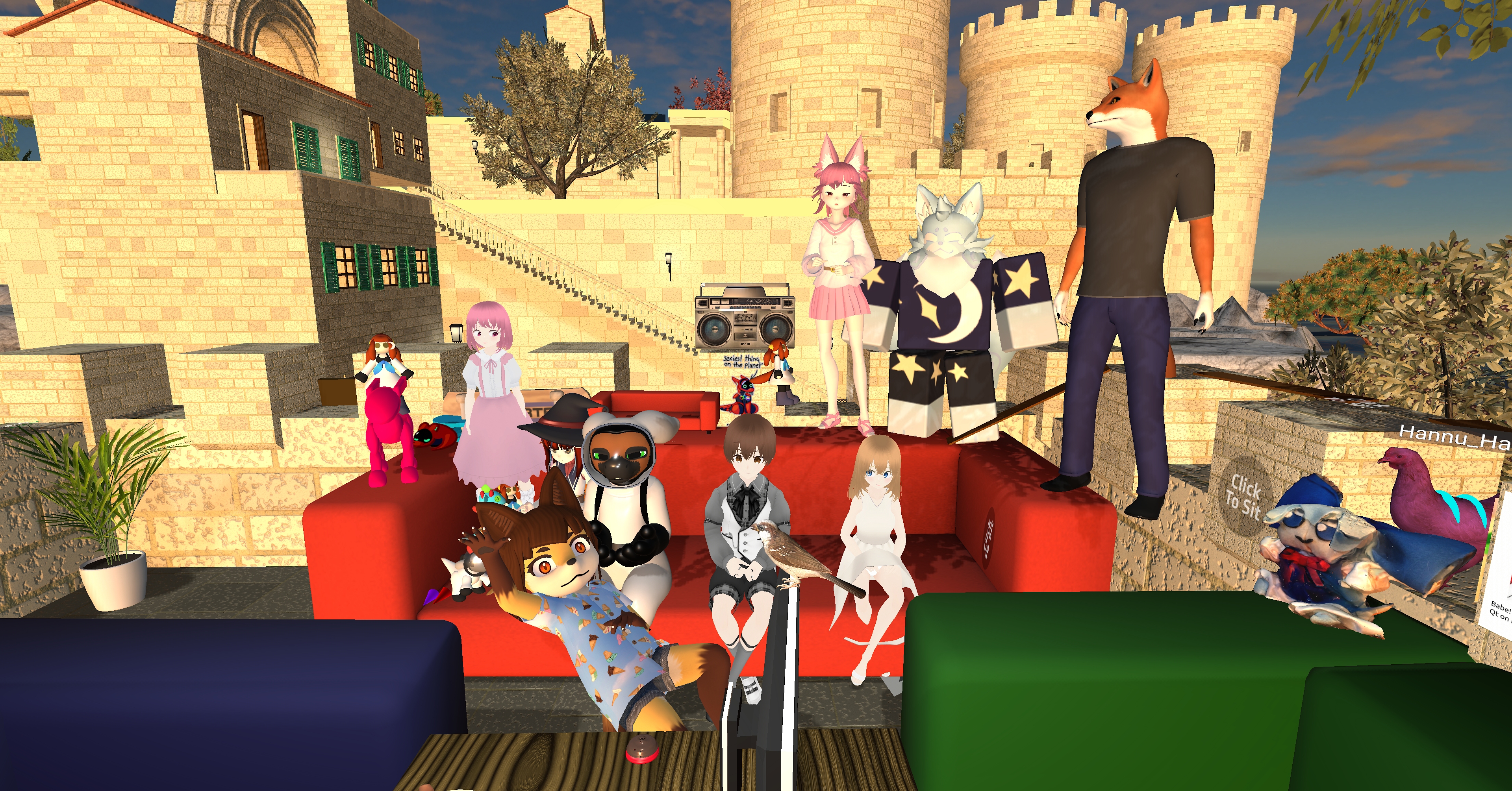Group picture taken at a previous "Overte Warmup".